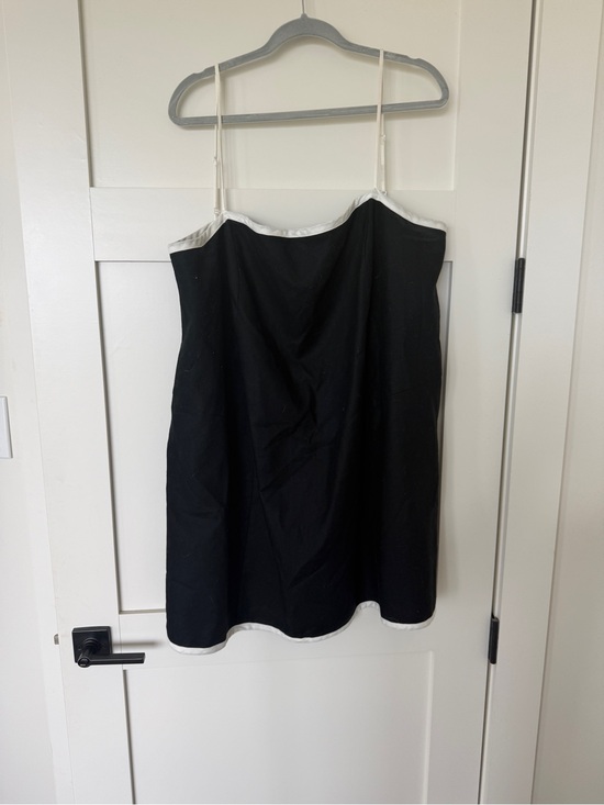 Mare Mare Dresses & Skirts - Black Slip Dress with White Trim - Women's Classic Dress